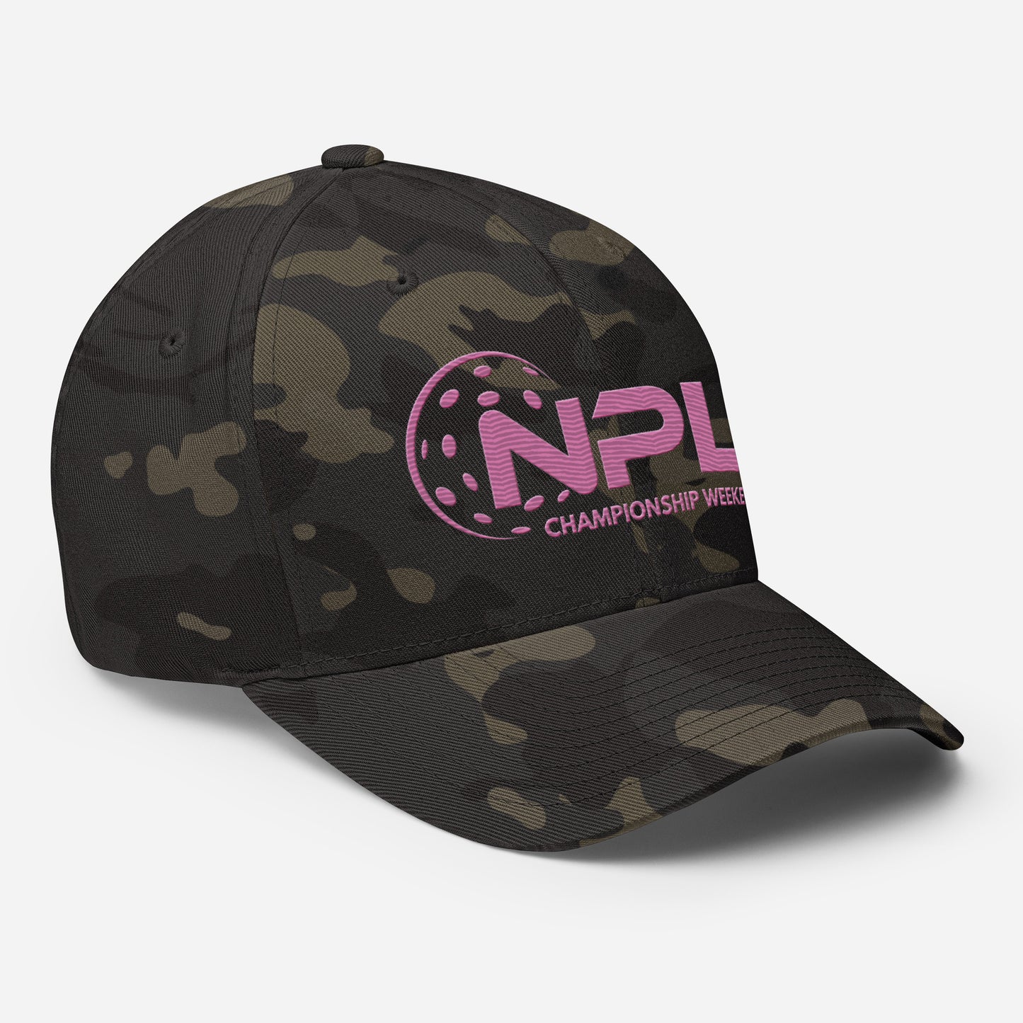 NPL Championship Weekend -Embroidered HOT Pink Structured Twill Cap