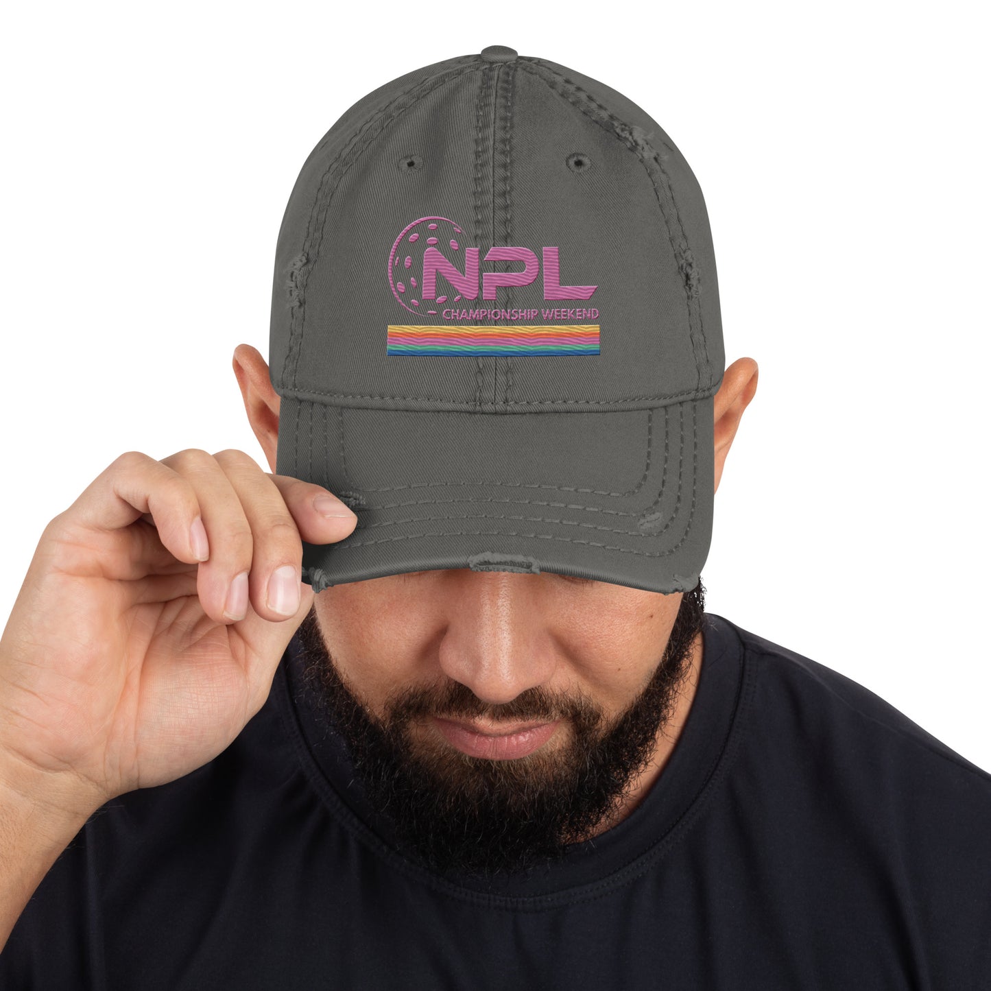 NPL Distressed EMBROIDERED Hat