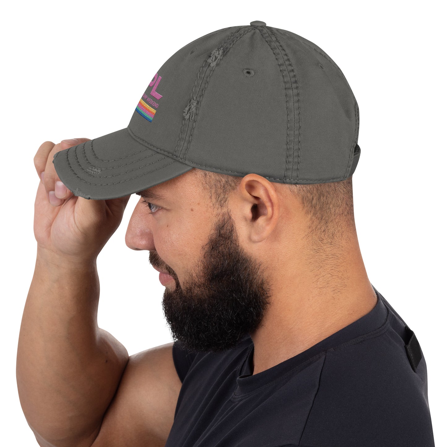 NPL Distressed EMBROIDERED Hat