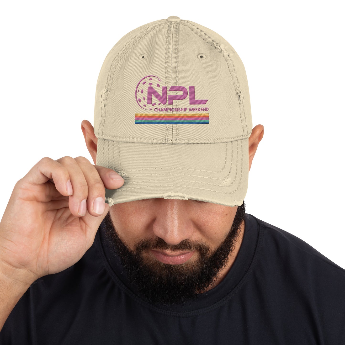 NPL Distressed EMBROIDERED Hat