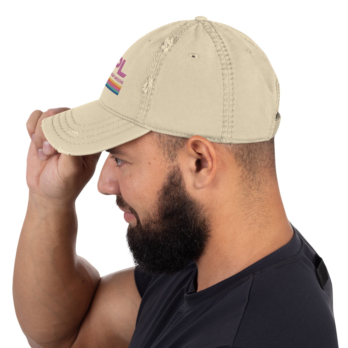 NPL Distressed EMBROIDERED Hat