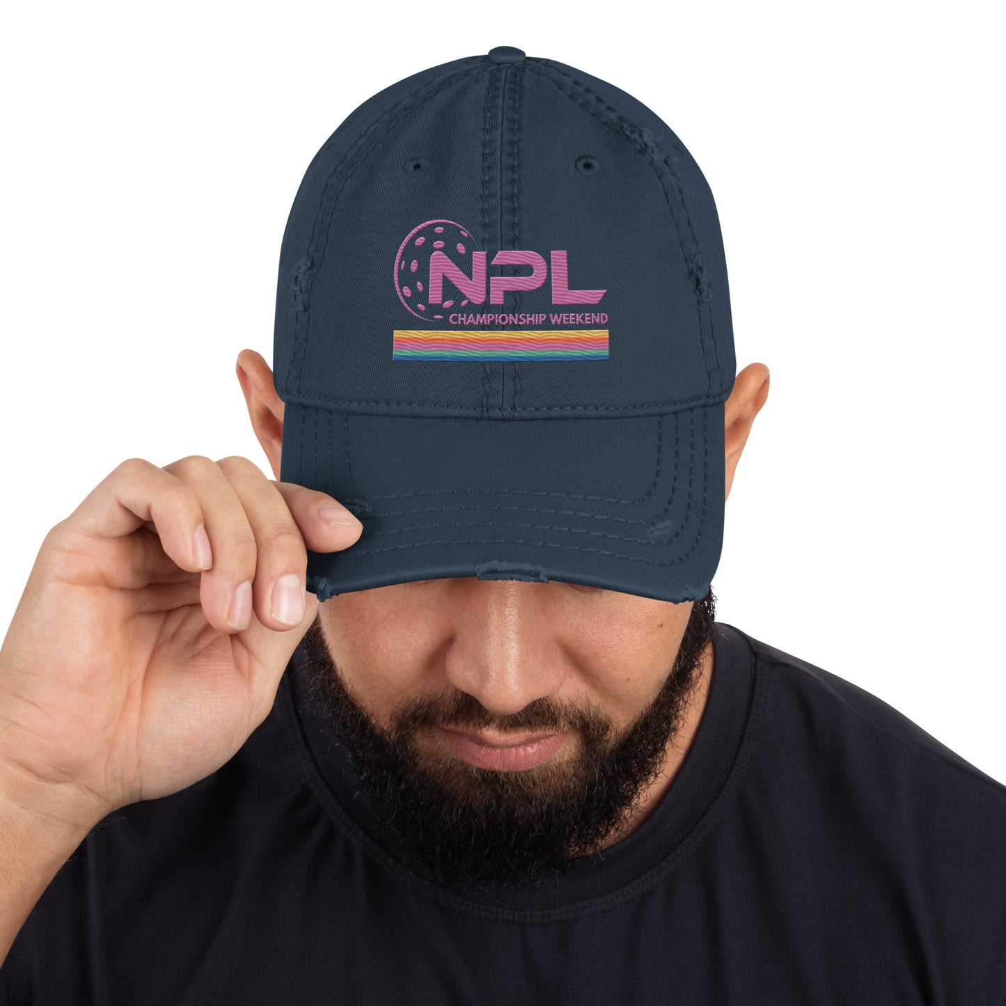 NPL Distressed EMBROIDERED Hat