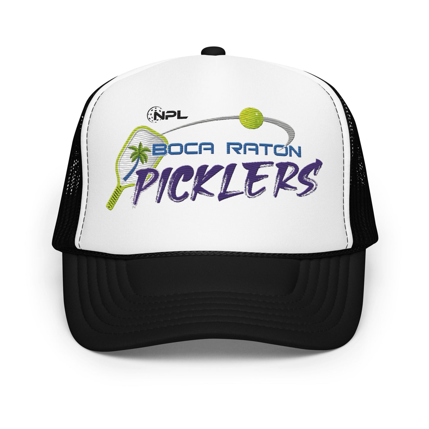 Boca Raton Picklers Embroiiderd Foam trucker hat