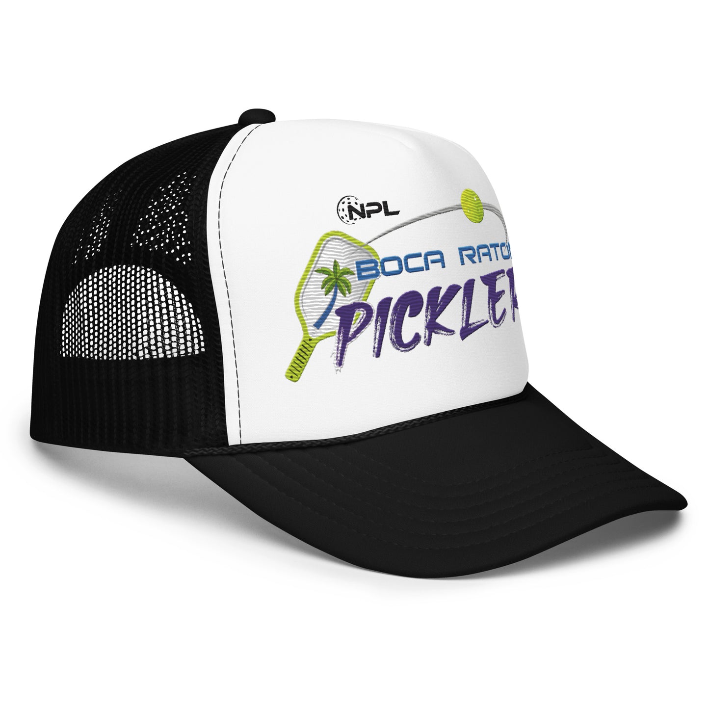 Boca Raton Picklers Embroiiderd Foam trucker hat