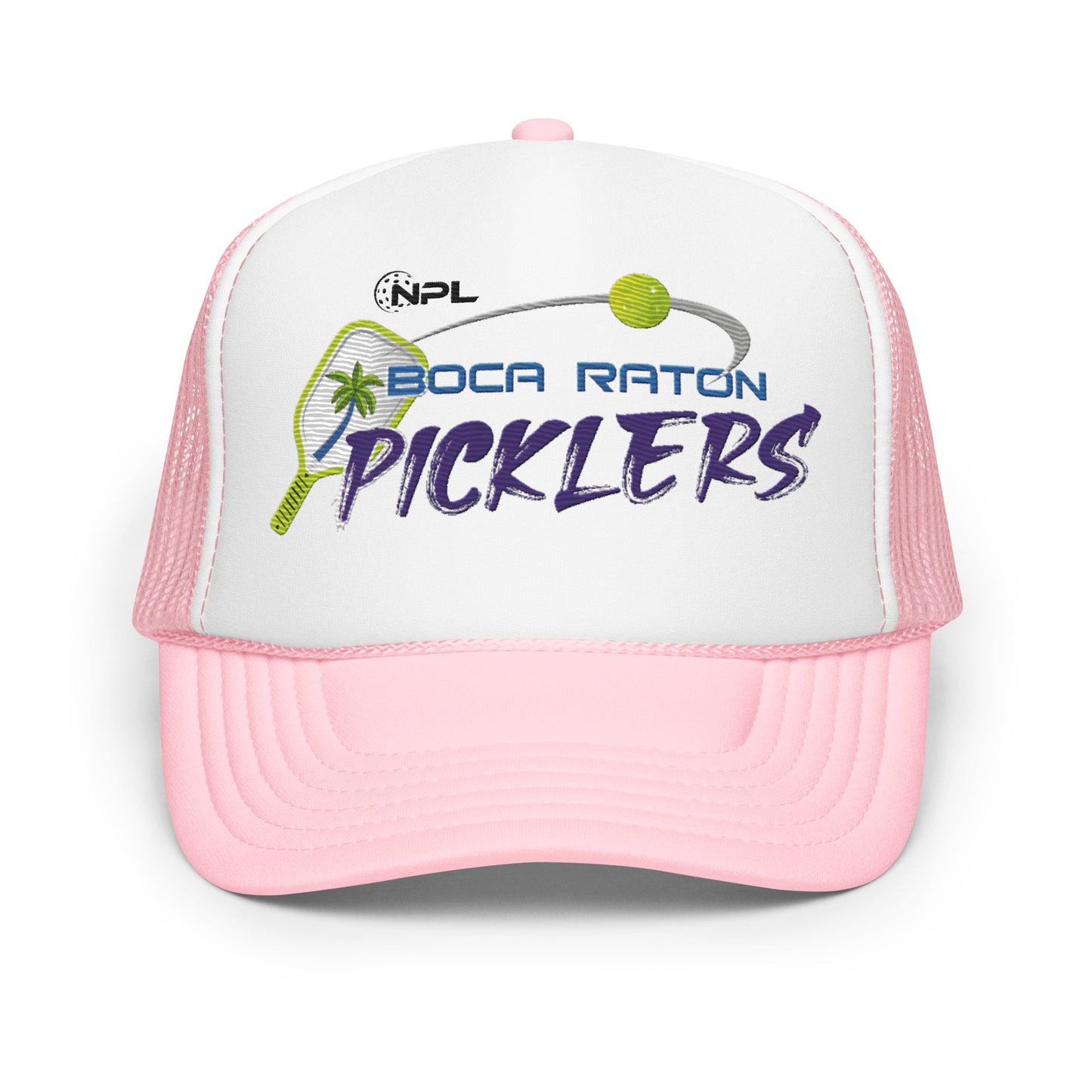 Boca Raton Picklers Embroiiderd Foam trucker hat