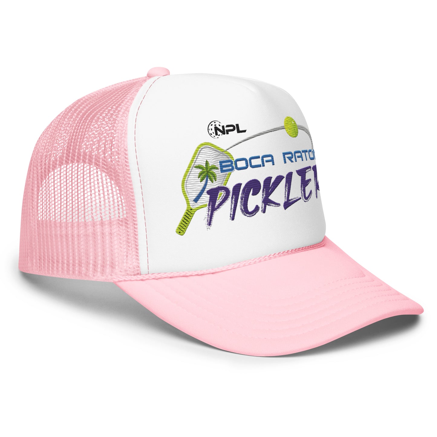 Boca Raton Picklers Embroiiderd Foam trucker hat