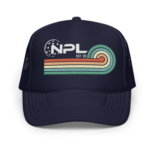NPL Foam embroidered trucker hat - mesh back adjustable