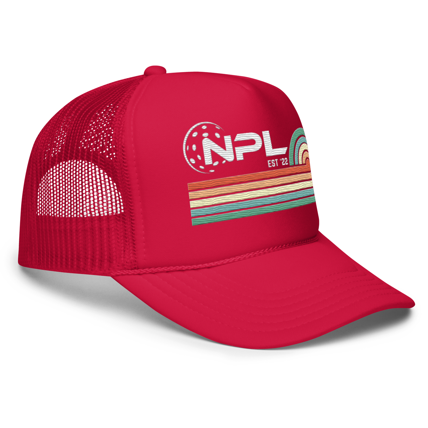 NPL Foam embroidered trucker hat - mesh back adjustable