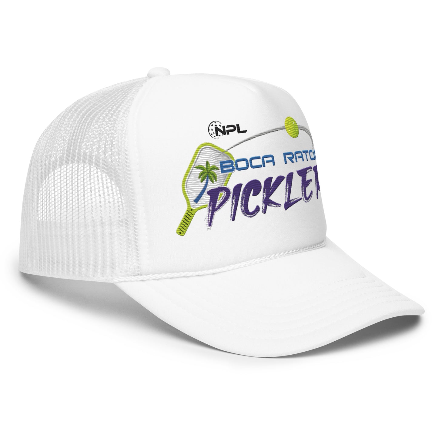 Boca Raton Picklers Embroiiderd Foam trucker hat