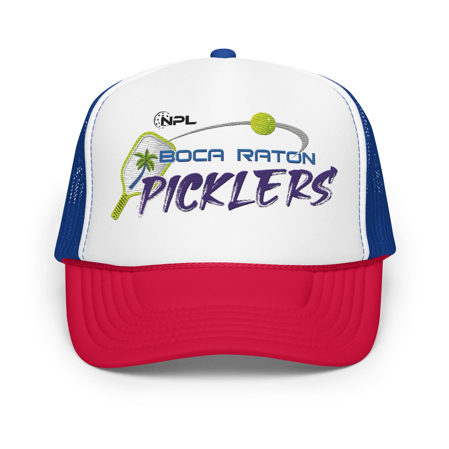 Boca Raton Picklers Embroiiderd Foam trucker hat