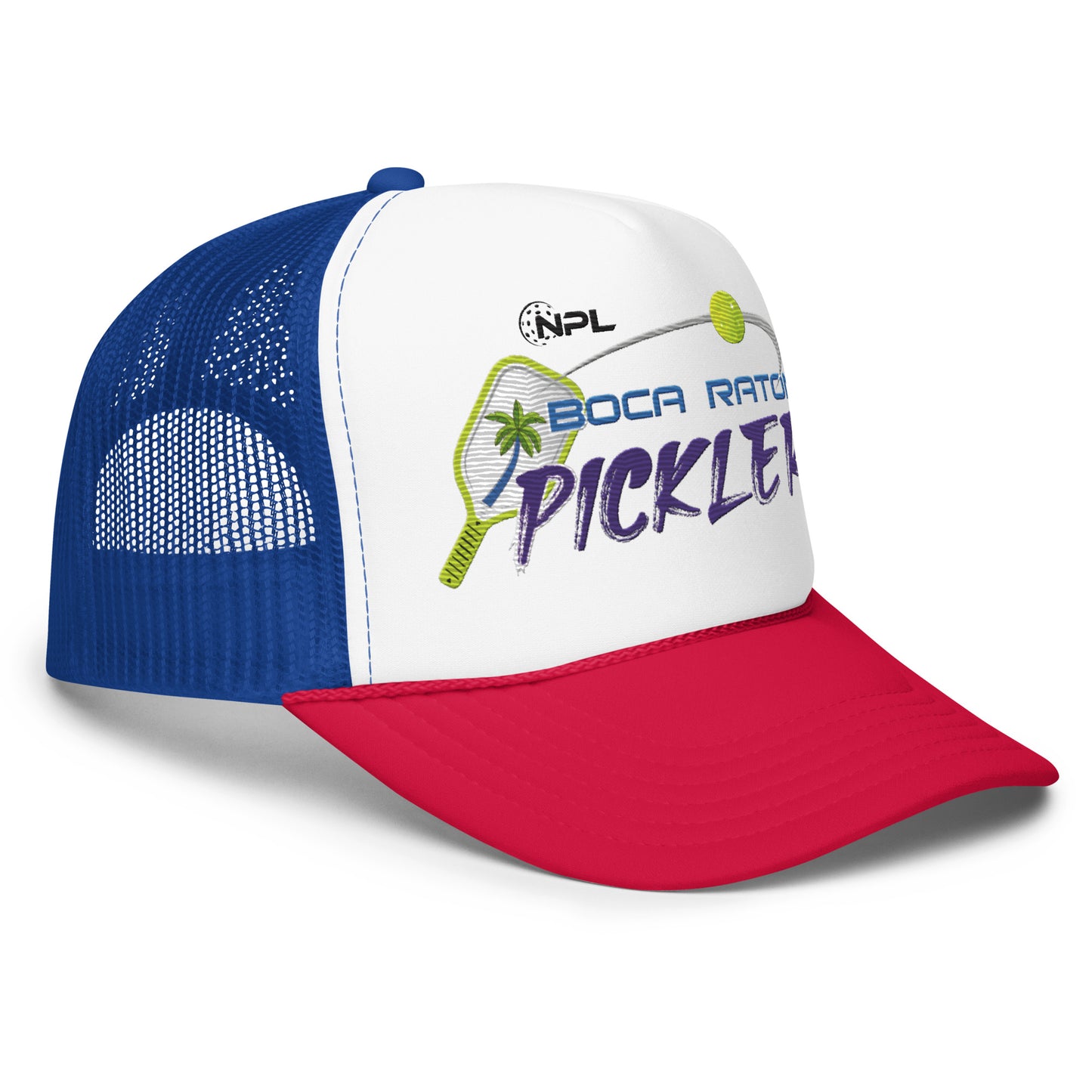 Boca Raton Picklers Embroiiderd Foam trucker hat