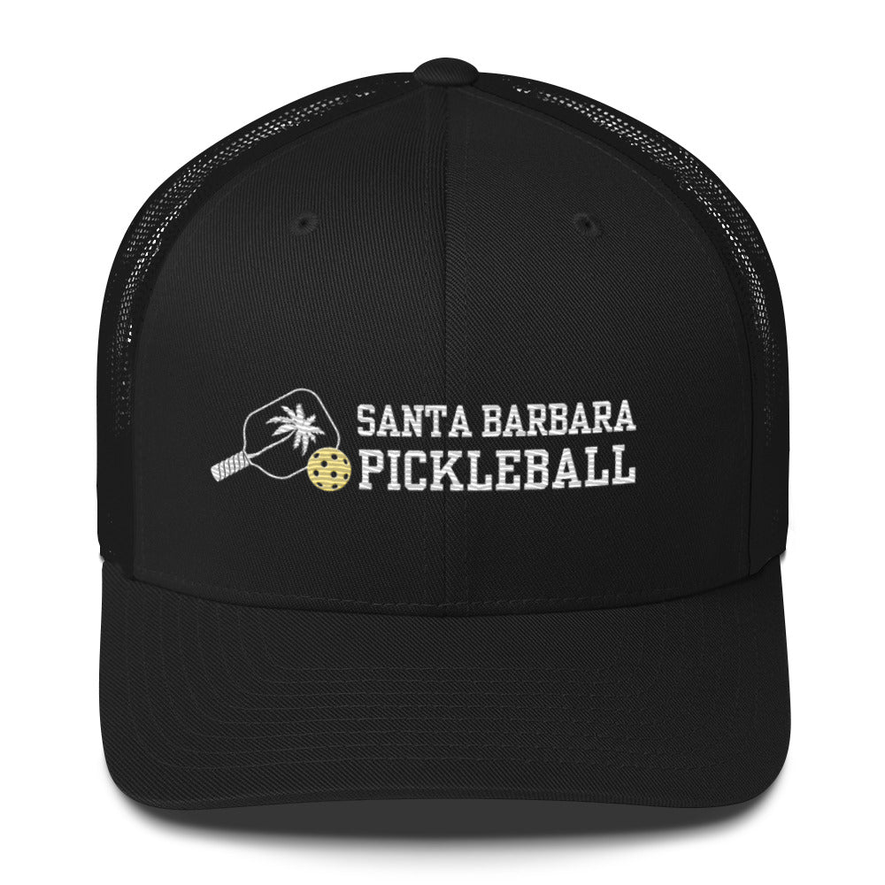 Santa Barbara Pickleball Mesh Back Embroidered Trucker Hats