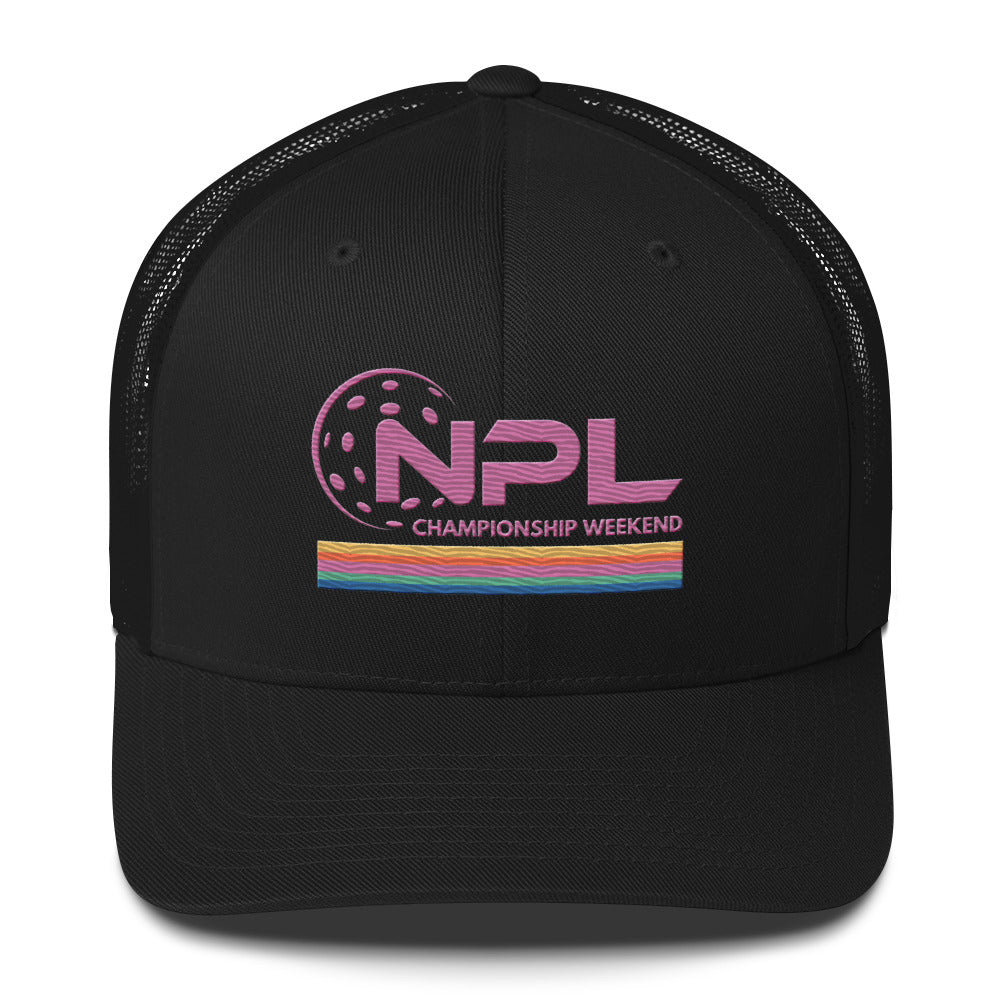 NPL National Championship Weekend Embroidered Trucker Hat Mesh Back