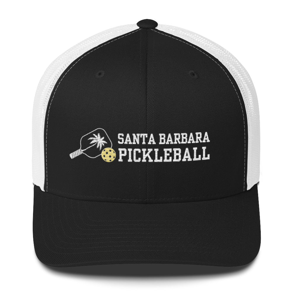 Santa Barbara Pickleball Mesh Back Embroidered Trucker Hats