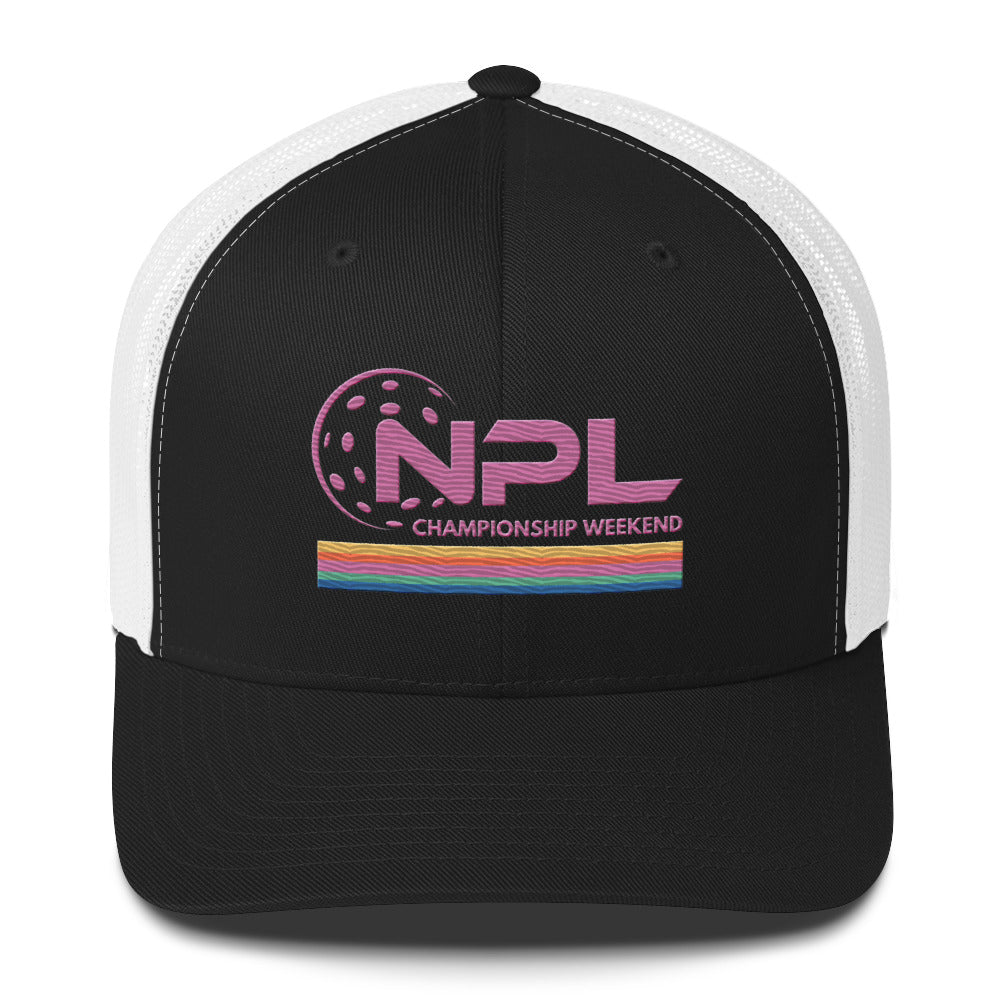 NPL National Championship Weekend Embroidered Trucker Hat Mesh Back