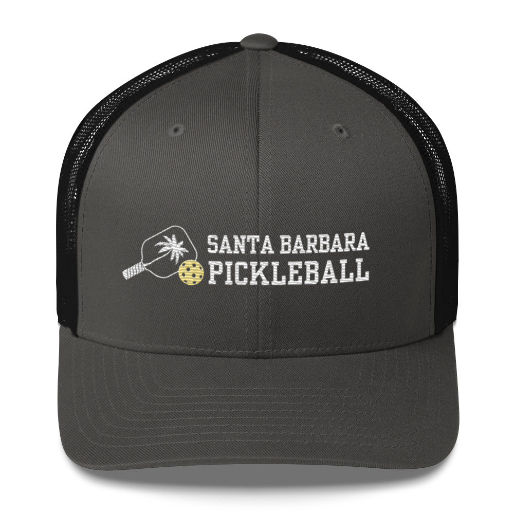 Santa Barbara Pickleball Mesh Back Embroidered Trucker Hats