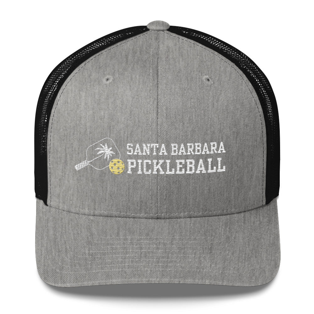 Santa Barbara Pickleball Mesh Back Embroidered Trucker Hats