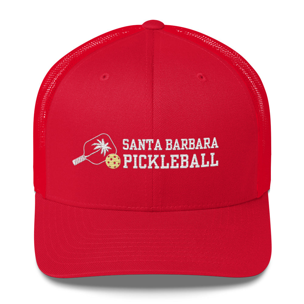 Santa Barbara Pickleball Mesh Back Embroidered Trucker Hats