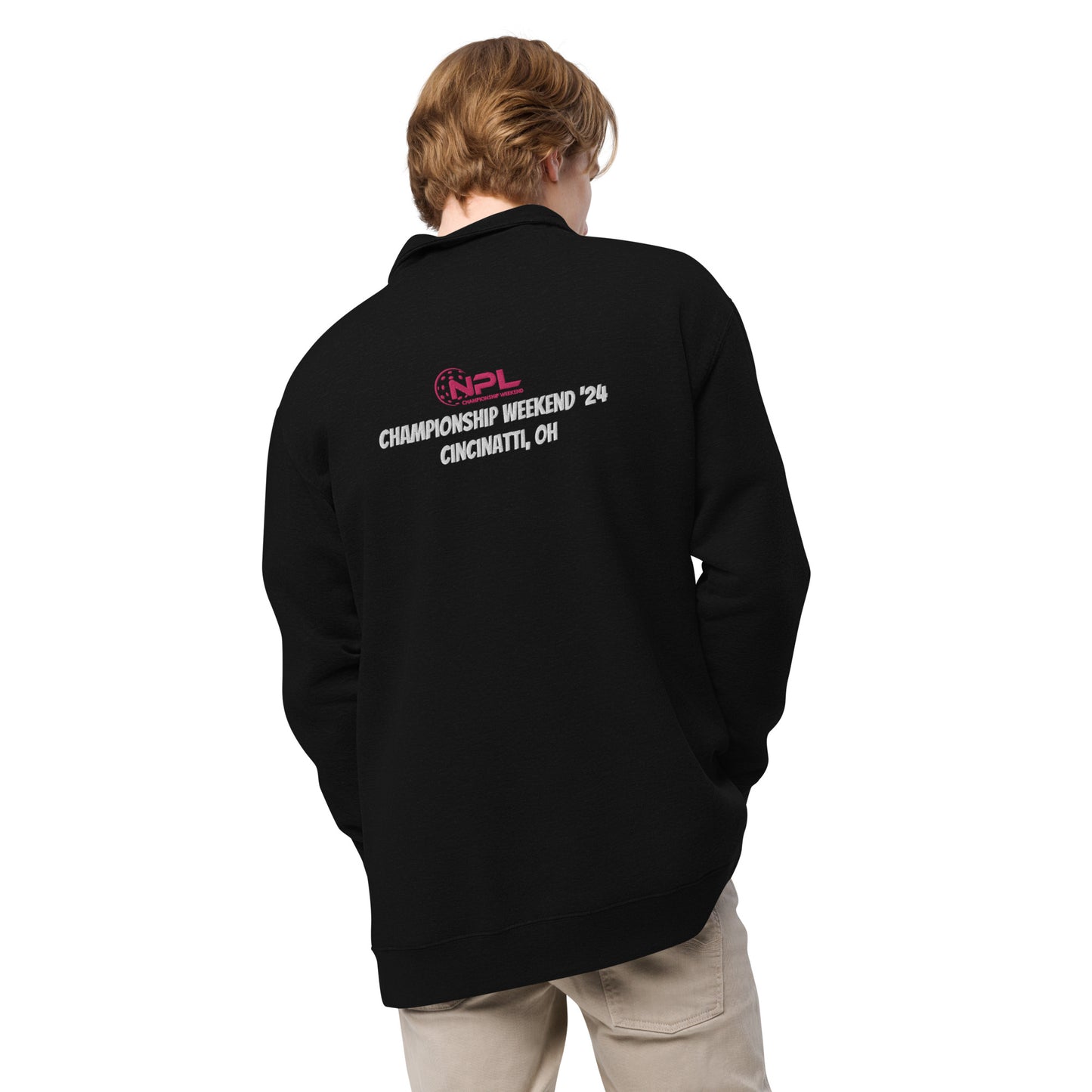 NPL Embroidered Unisex fleece pullover
