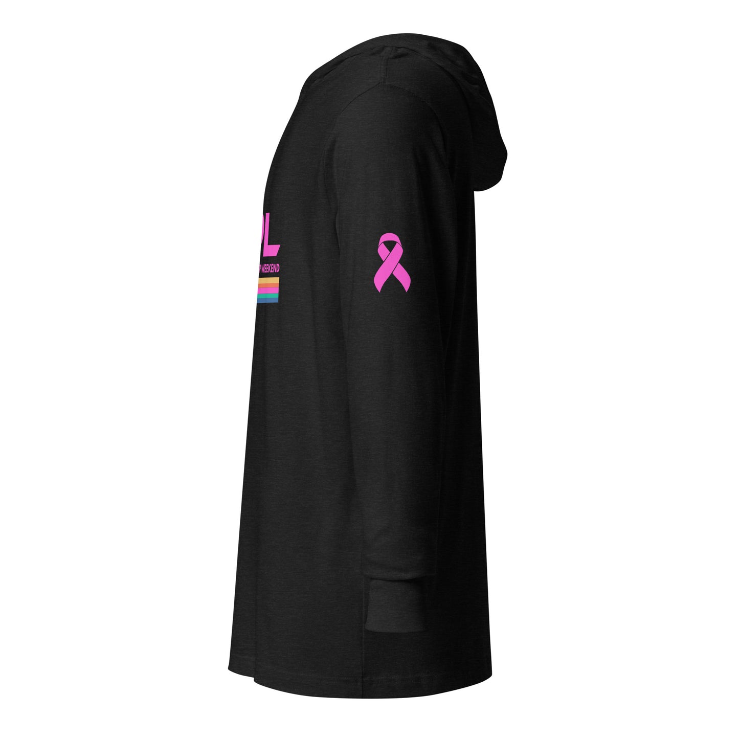 NPL Retro National Championship Weekend - Unisex Hooded long-sleeve T- customize back