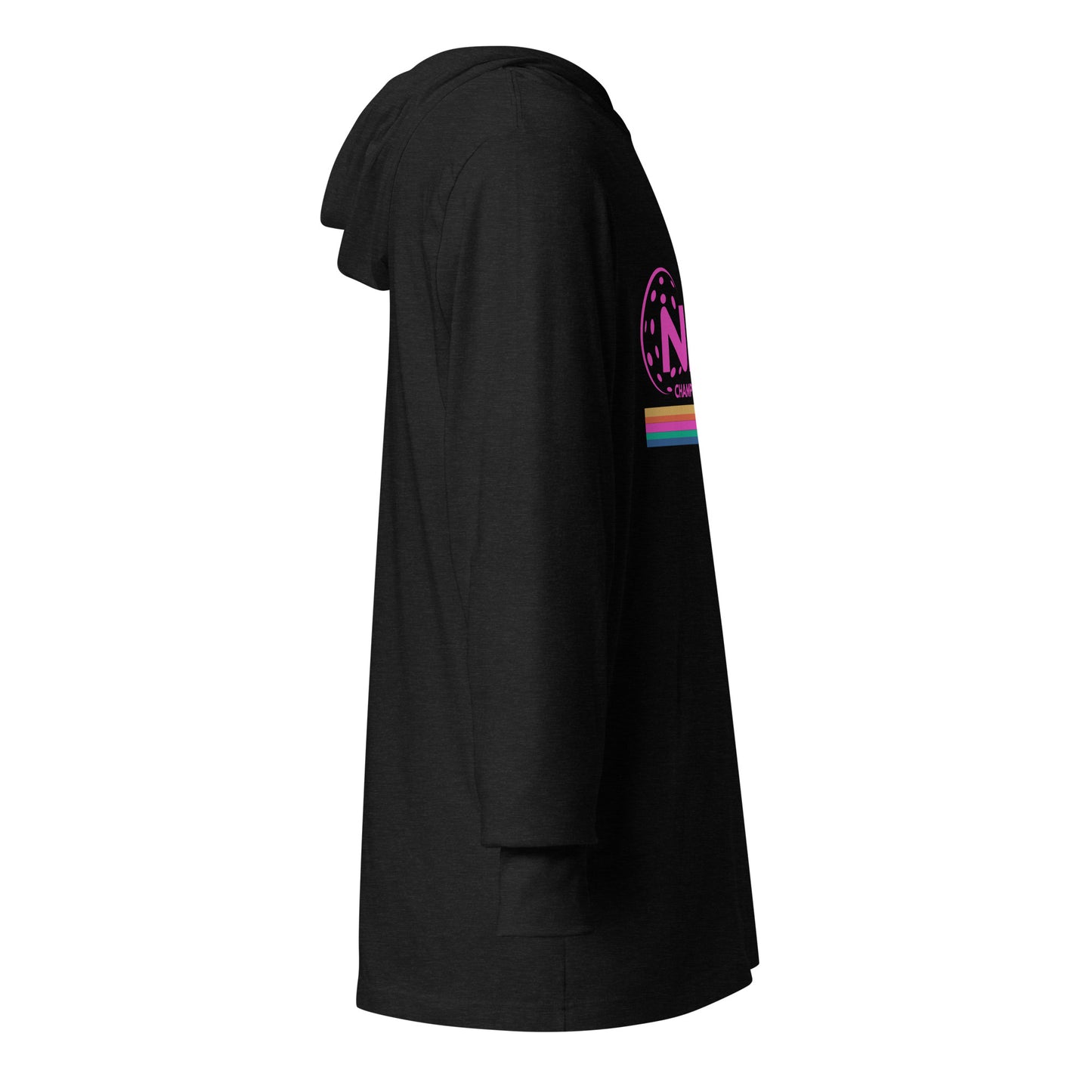 NPL Retro National Championship Weekend - Unisex Hooded long-sleeve T- customize back