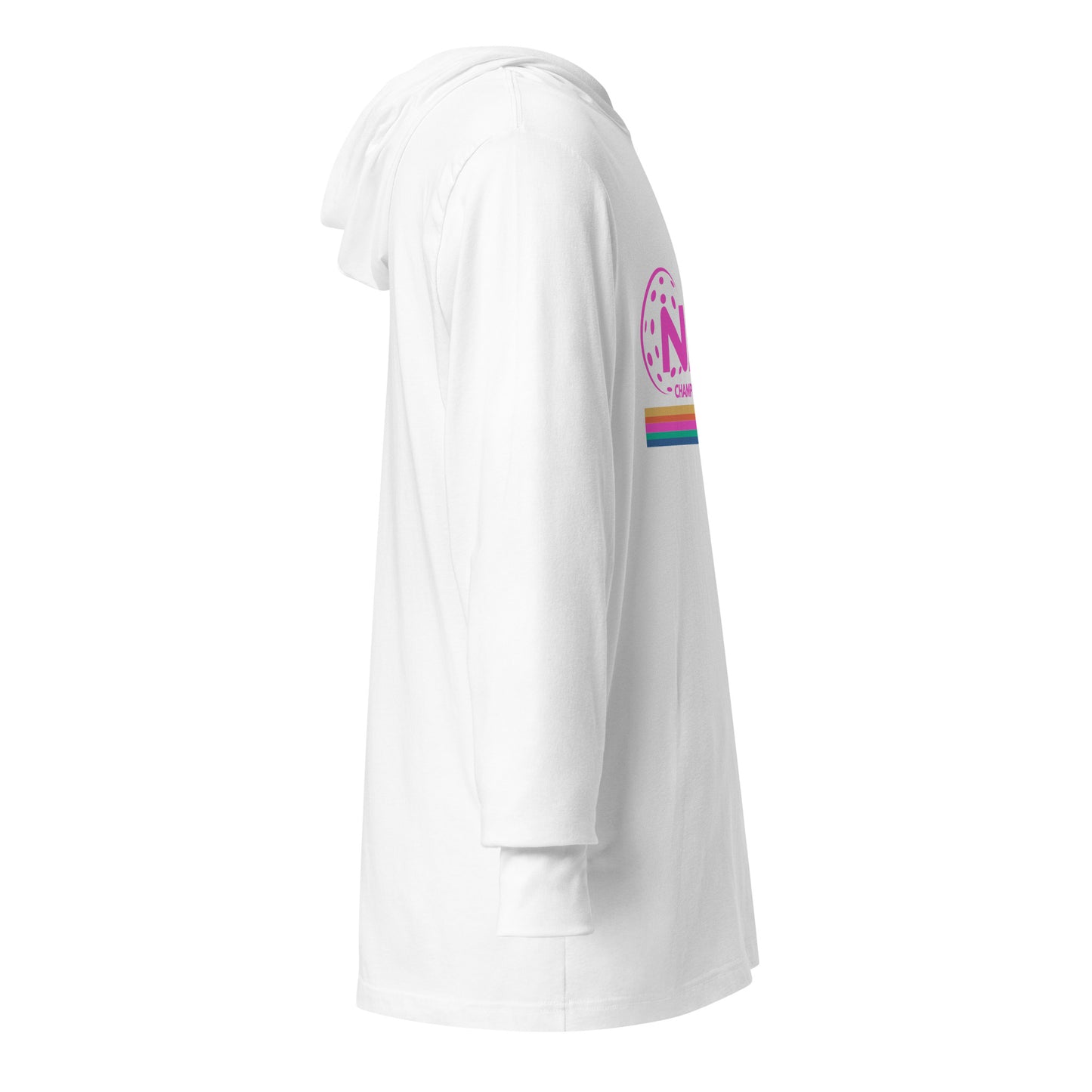 NPL Retro National Championship Weekend - Unisex Hooded long-sleeve T- customize back