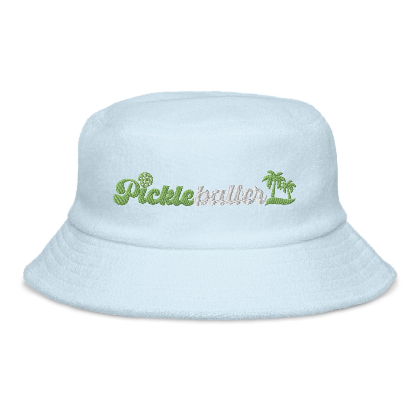 Pickleballer - Embroidered Terry Cloth Bucket Hat - 4 colors available