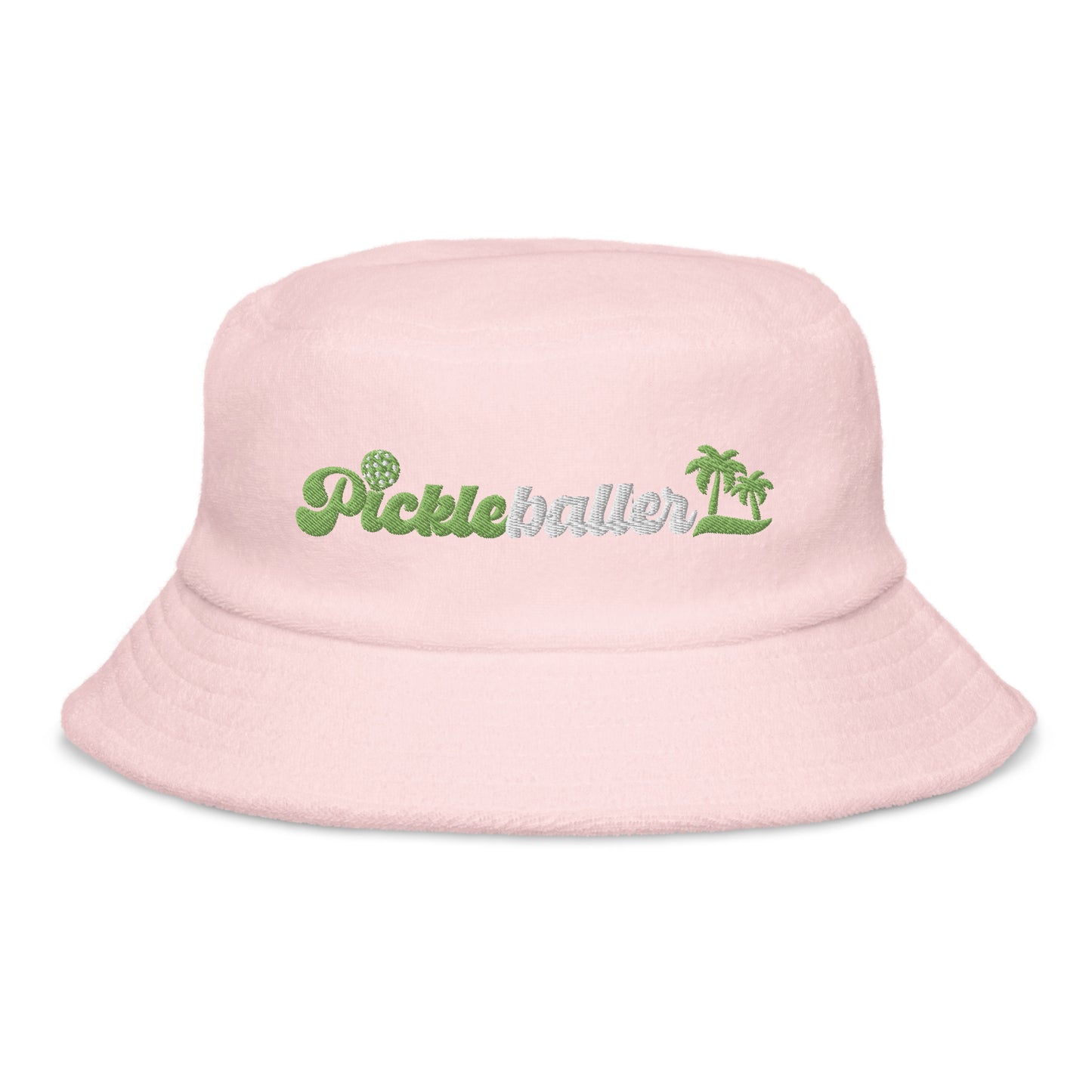 Pickleballer - Embroidered Terry Cloth Bucket Hat - 4 colors available