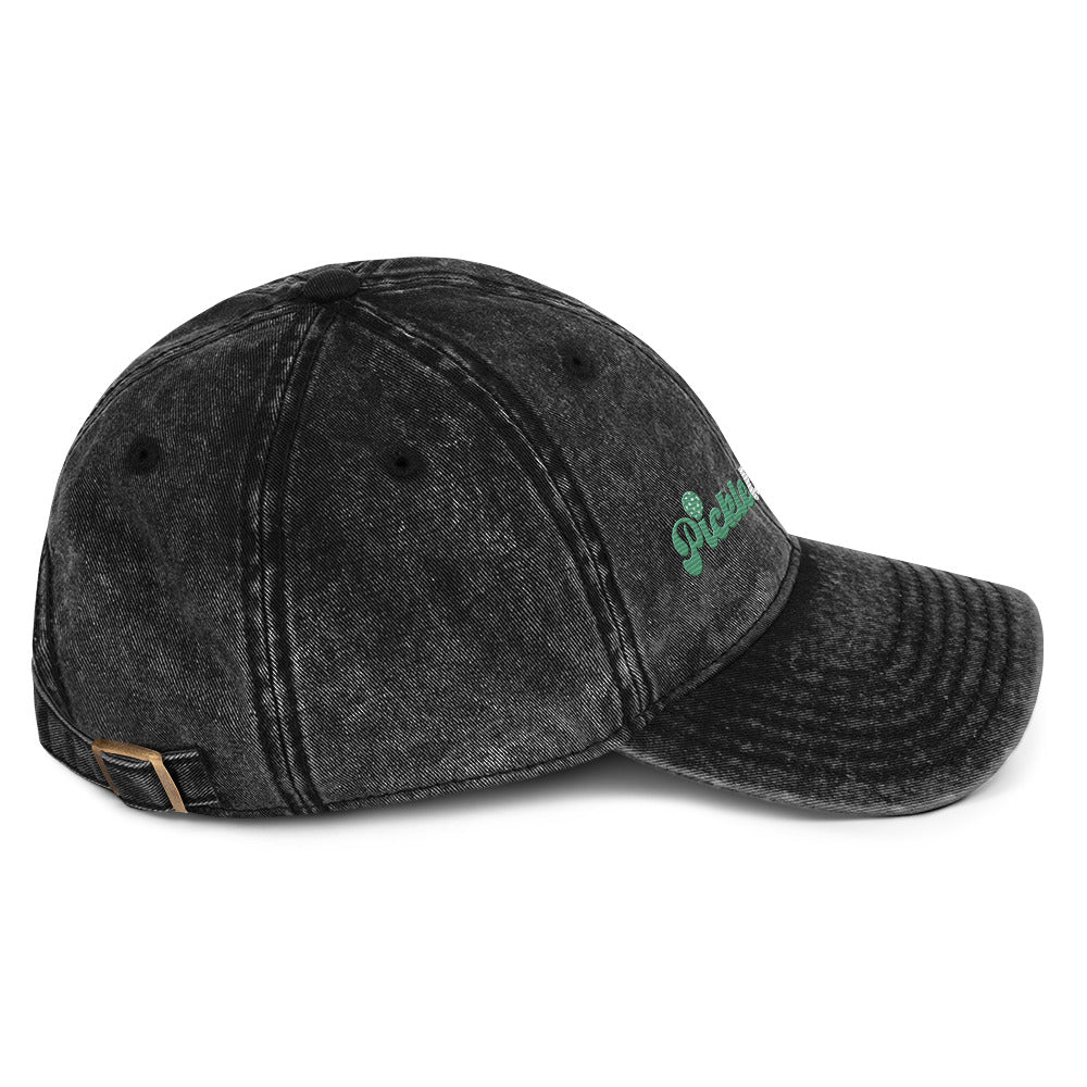 Pickleballer Embroidered Garment Dyed -Vintage Cotton Twill Hat