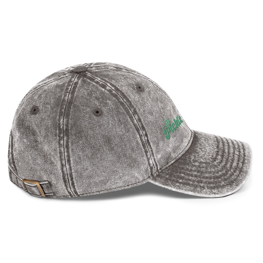 Pickleballer Embroidered Garment Dyed -Vintage Cotton Twill Hat