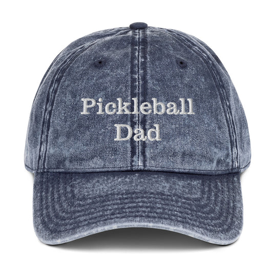 Pickleball Dad Vintage Cotton Twill Hat
