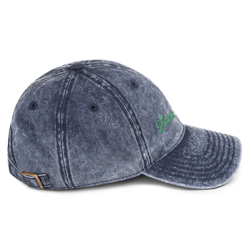 Pickleballer Embroidered Garment Dyed -Vintage Cotton Twill Hat