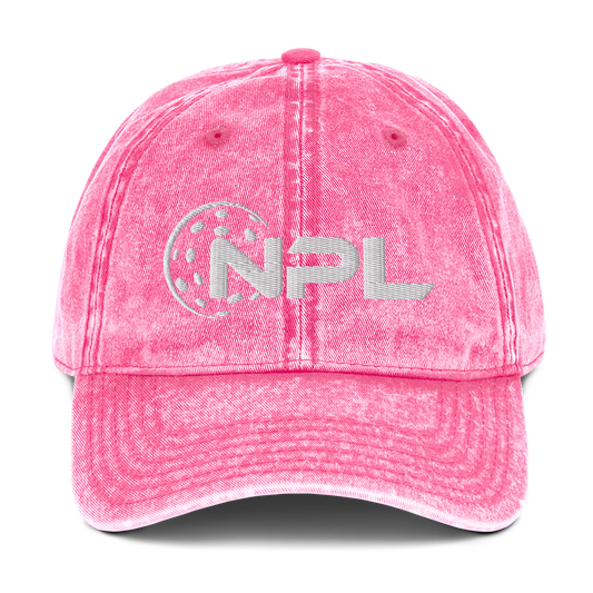 NPL National Pickleball League- includes name on side free -Cotton Garment dyed Beachy Hat