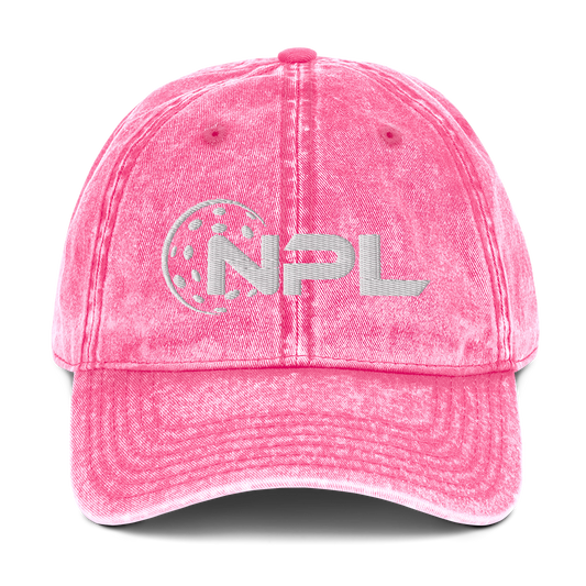 NPL National Pickleball League- Cotton Garment dyed Beachy Hat
