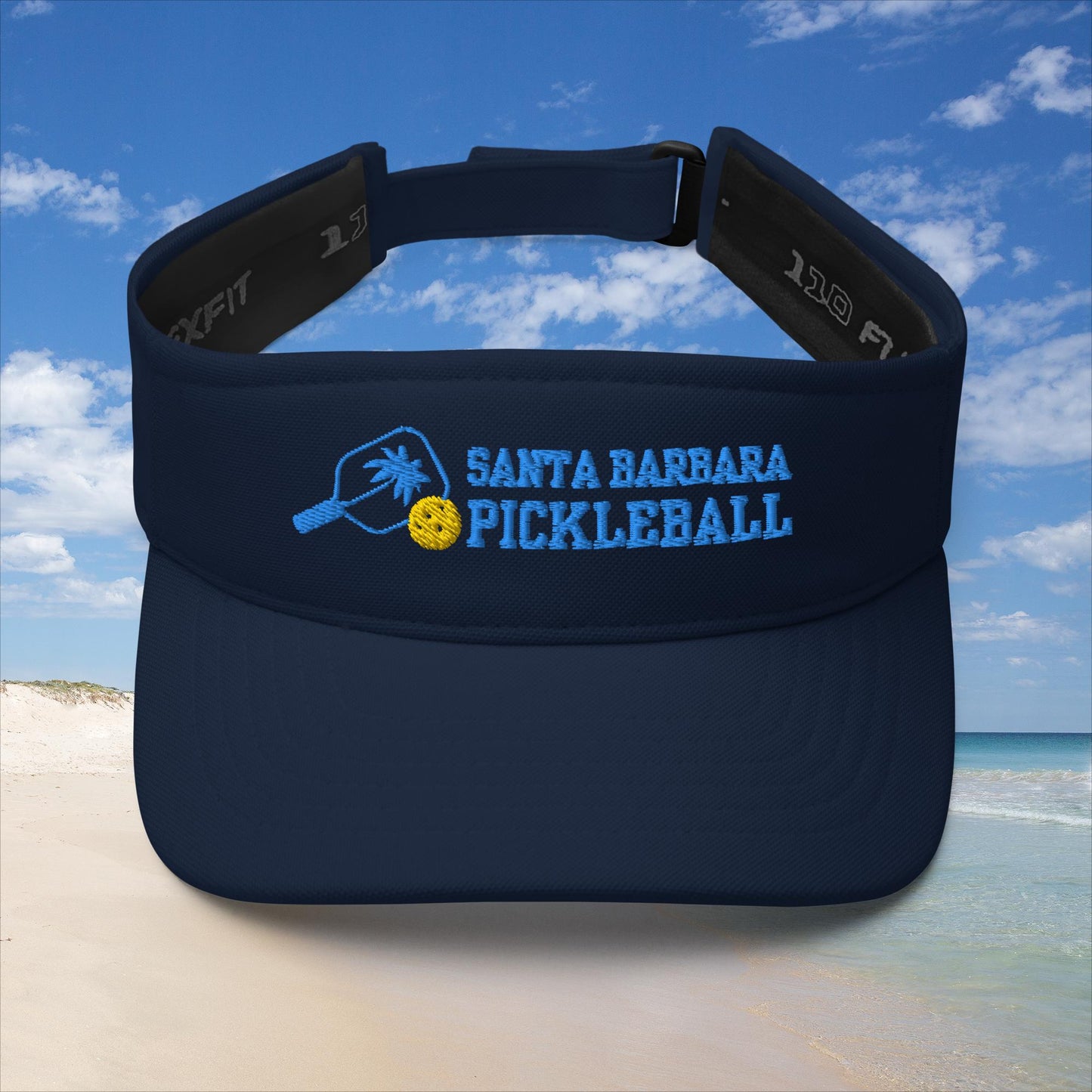 Santa Barbara Pickleball Visor embroidered
