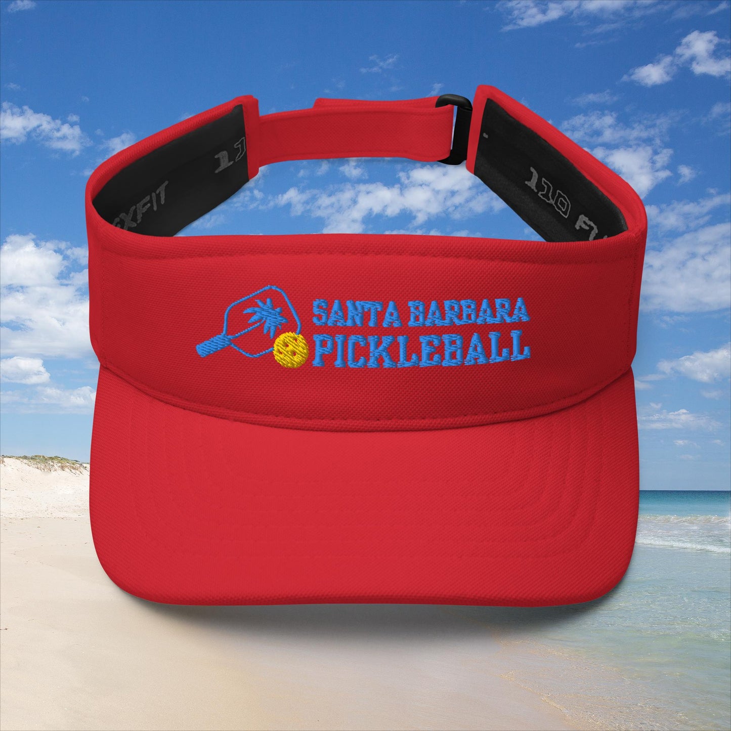 Santa Barbara Pickleball Visor embroidered