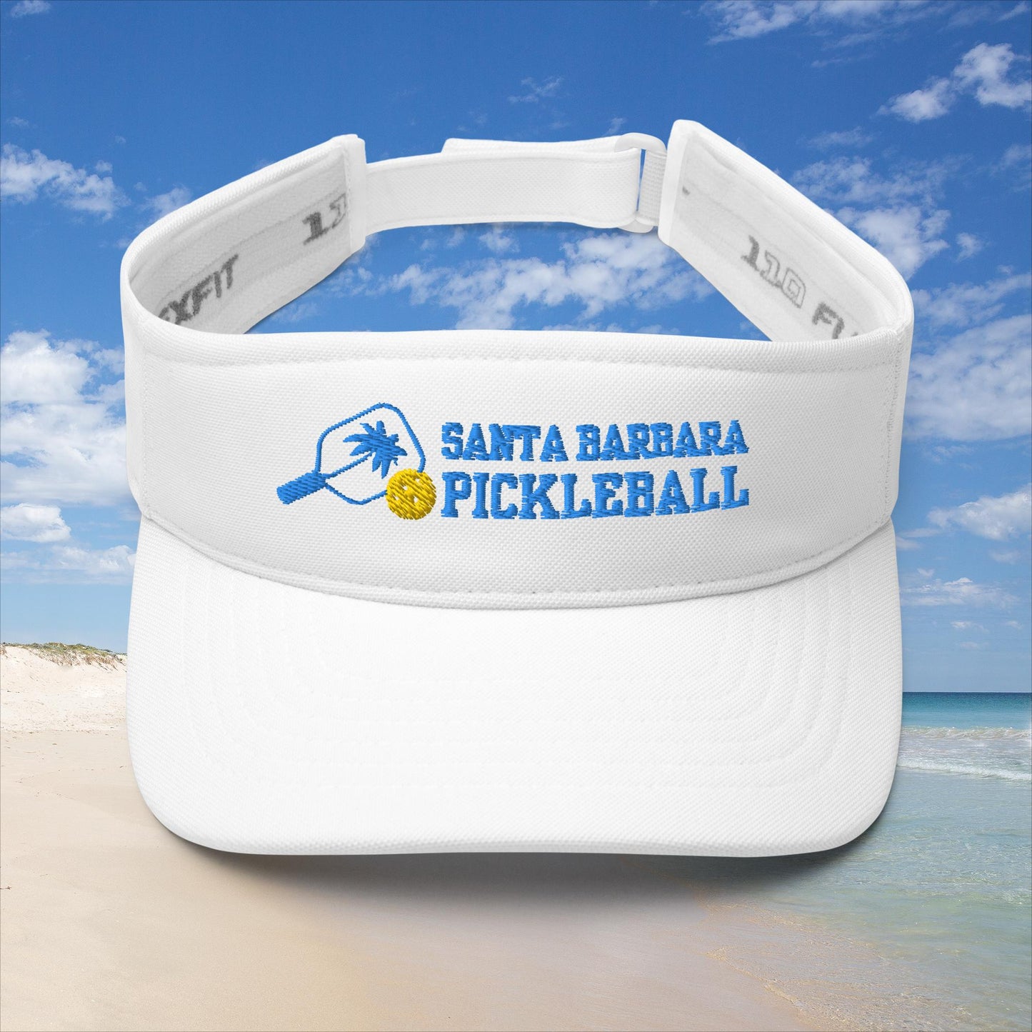 Santa Barbara Pickleball Visor embroidered