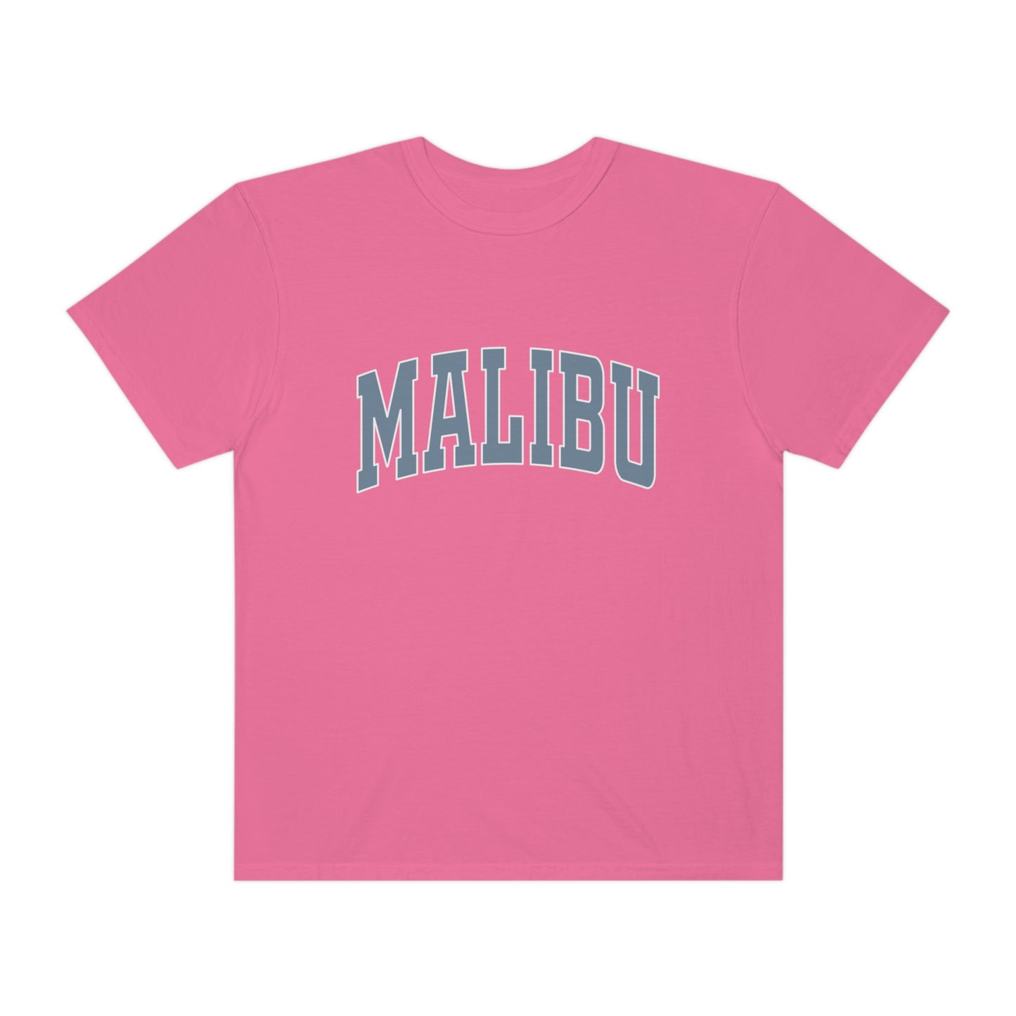 Malibu T-Shirt - Blue Logo- Comfort Colors
