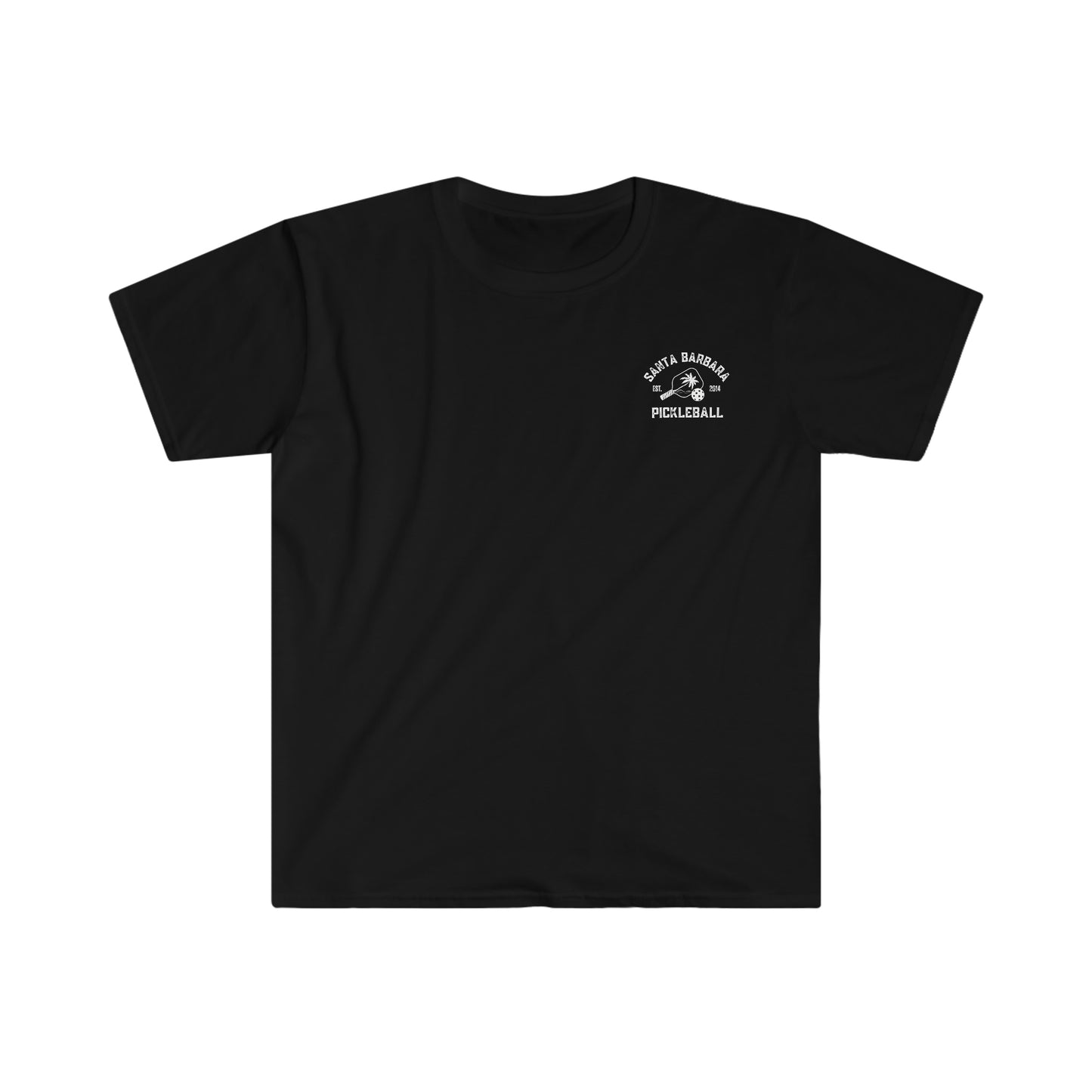 Santa Barbara Pickleball - left chest logo soft, light weight t-shirt