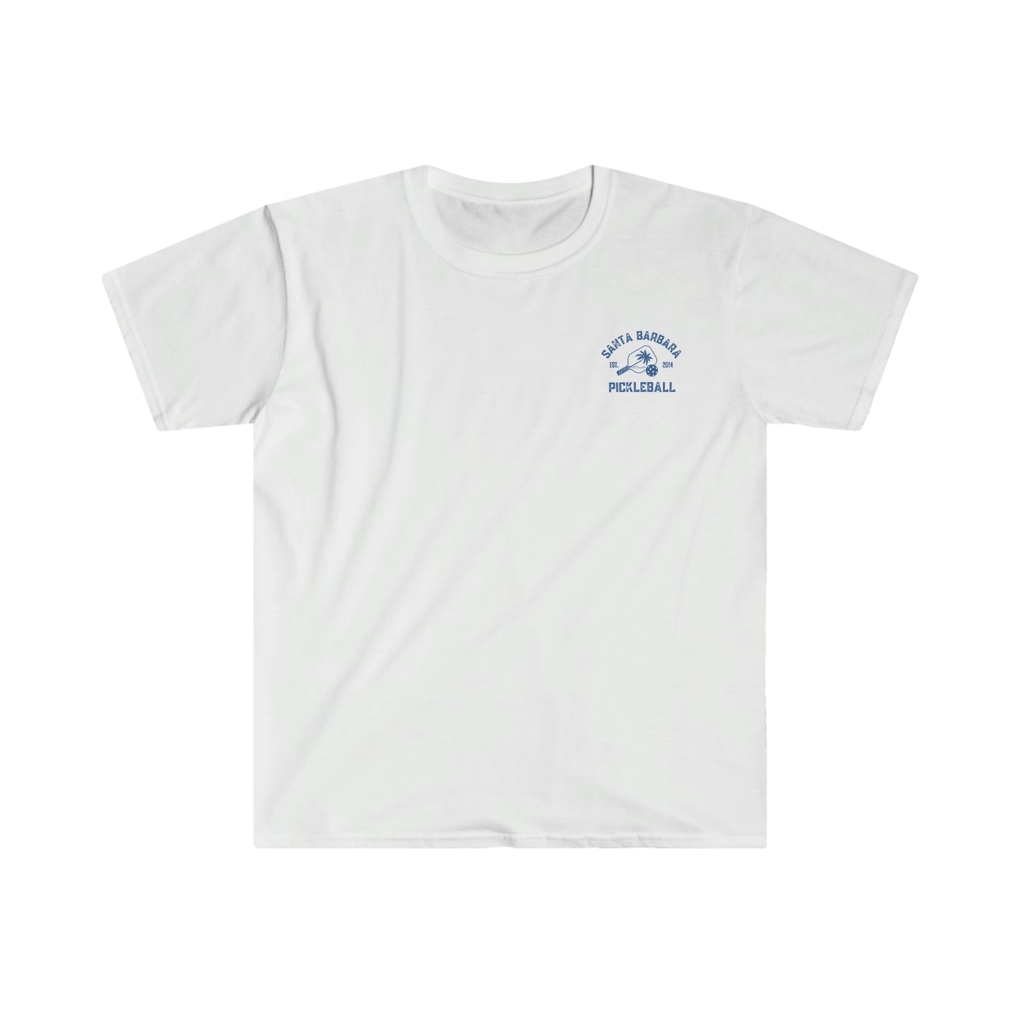 Santa Barbara Pickleball - left chest logo soft, light weight t-shirt