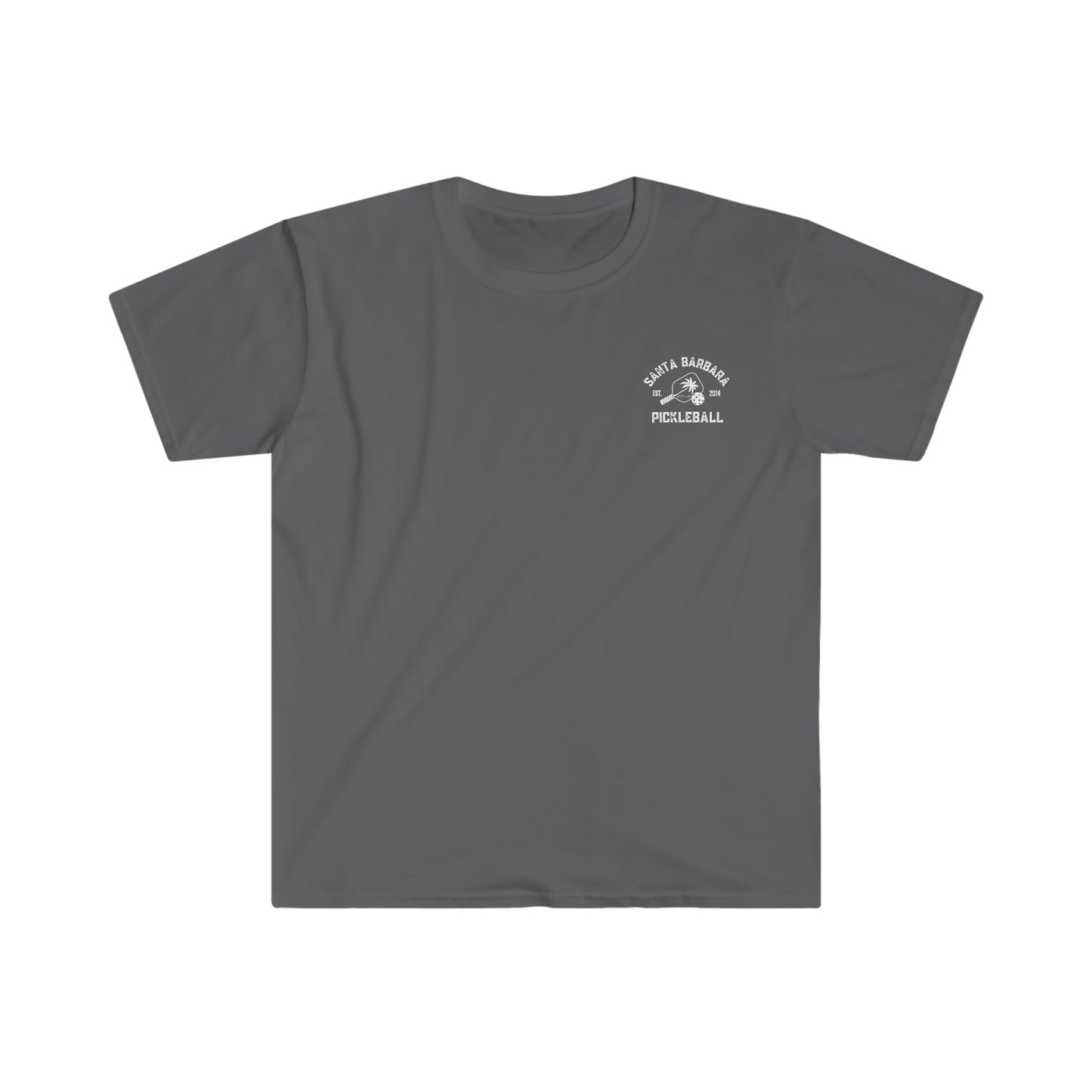 Santa Barbara Pickleball - left chest logo soft, light weight t-shirt