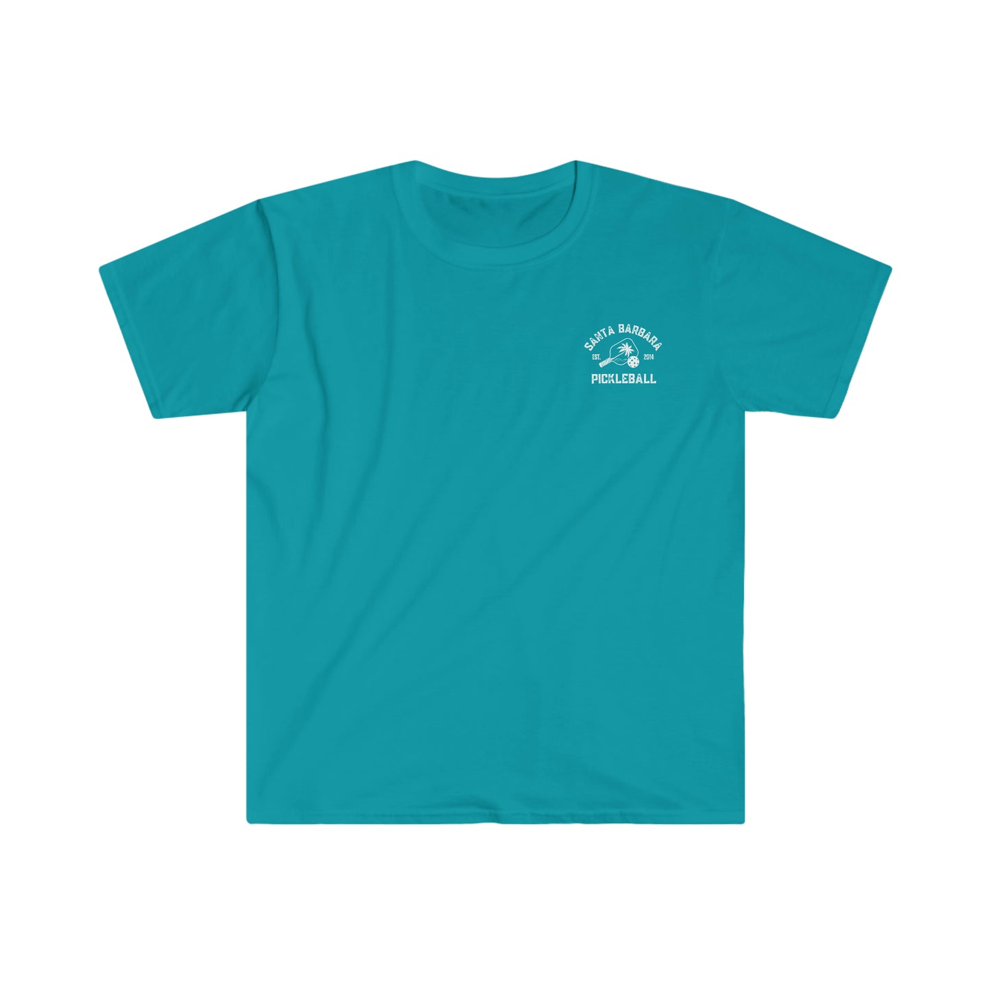 Santa Barbara Pickleball - left chest logo soft, light weight t-shirt