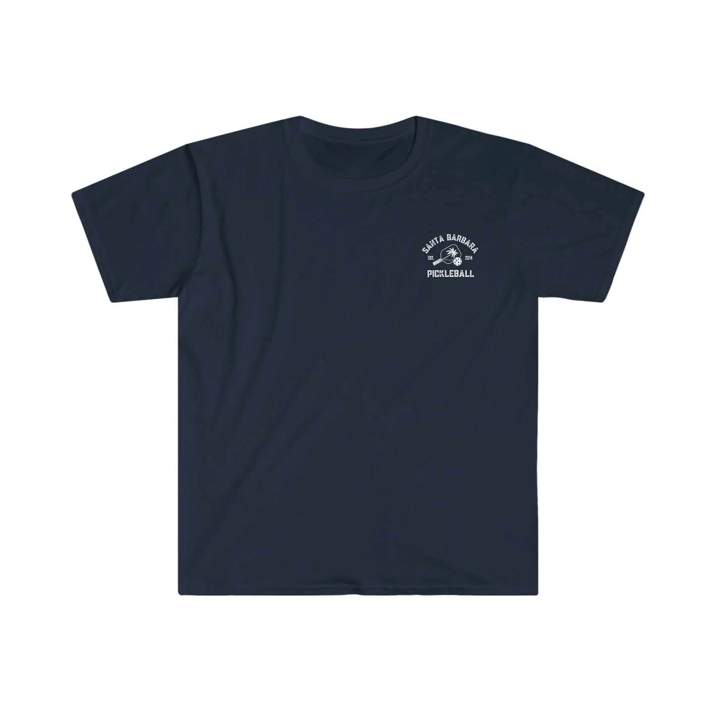 Santa Barbara Pickleball - left chest logo soft, light weight t-shirt