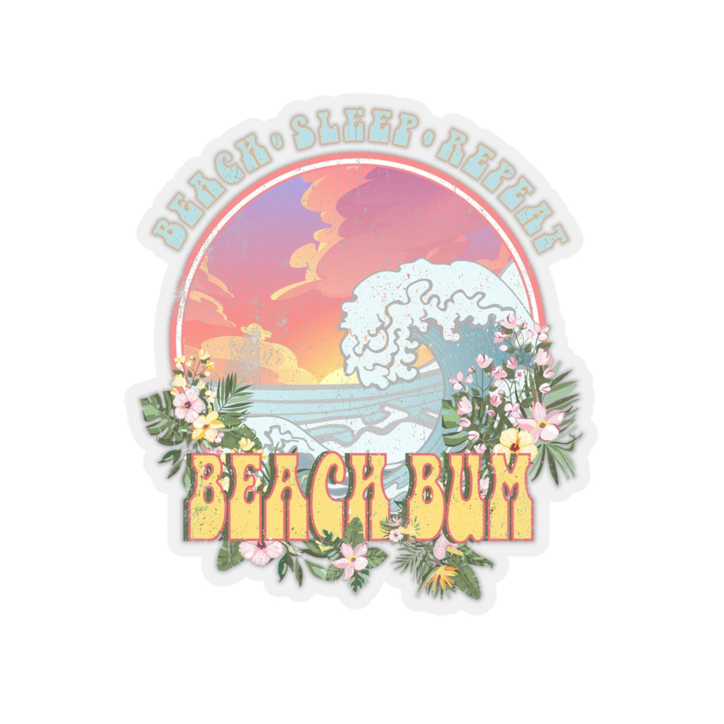 Beach Bum Stickers