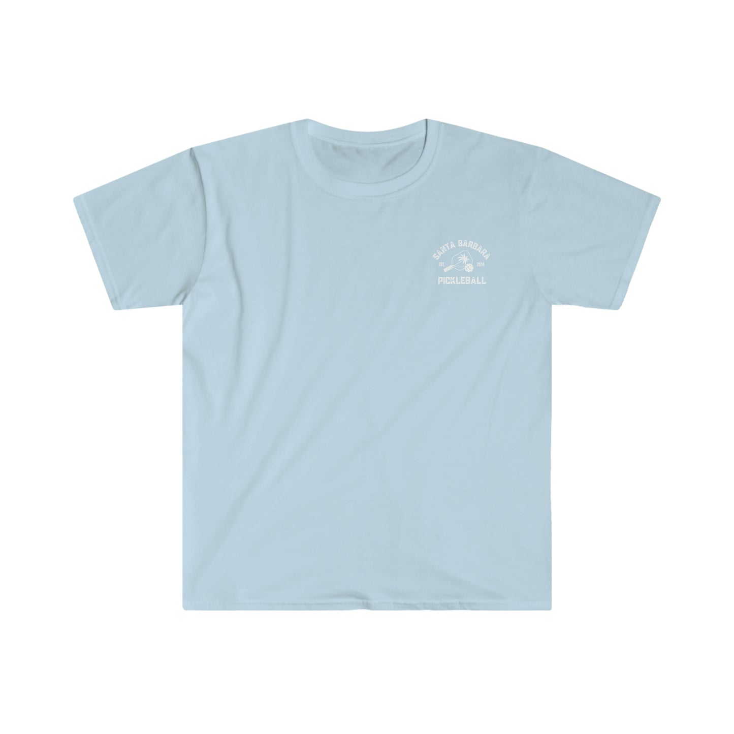 Santa Barbara Pickleball - left chest logo soft, light weight t-shirt