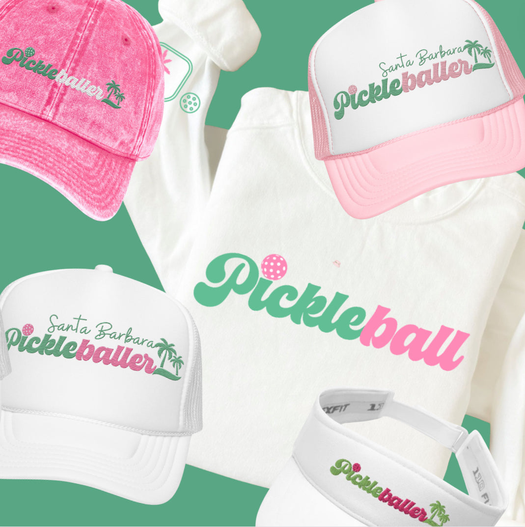 Pickleballer’s Embroidered Hats - Trucker, Bucket, Baseball, Garment Dyed, Terry Cloth