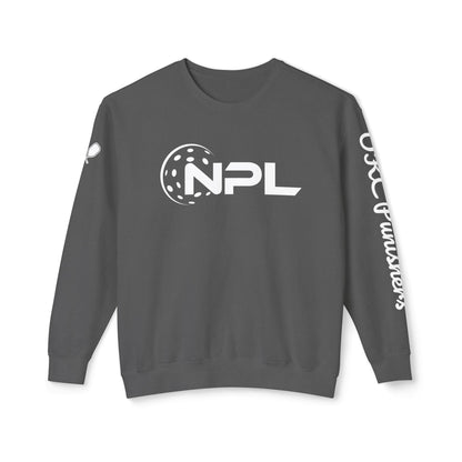 NPL Garment Dyed- Unisex Garment Dyed Lightweight Crew - Customize Sleeve w/ Name