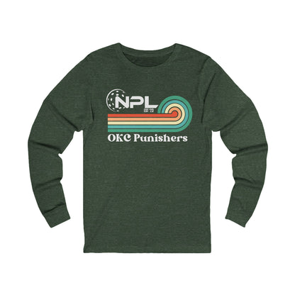 Nelms OKC Punishers Retro Custommized Unisex Jersey Long Sleeve Tee