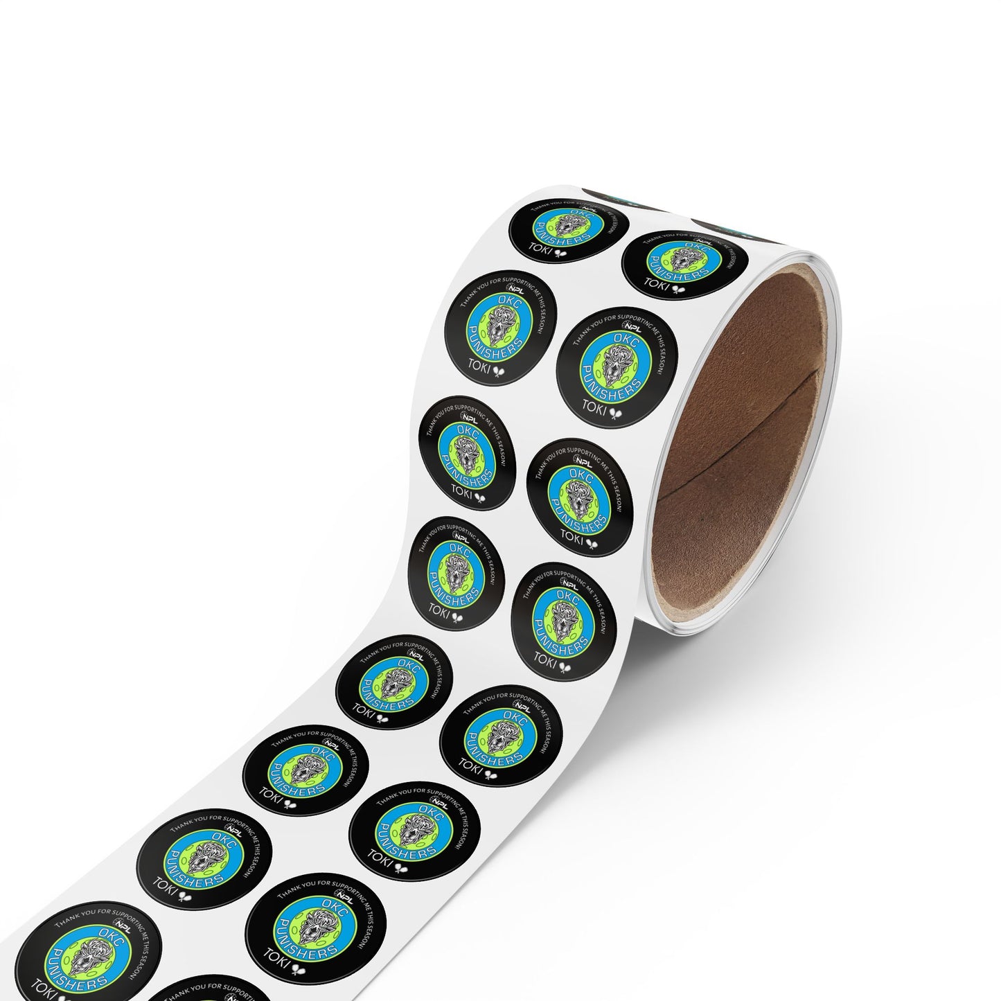 TOKI Custom OKC Roll of Stickers - Choose Quantity