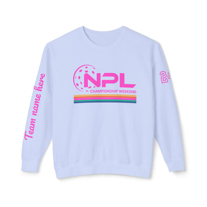 NPL RETRO Championship Weekend w/ Ribbon Unisex Lightweight Garment Dyed Crew